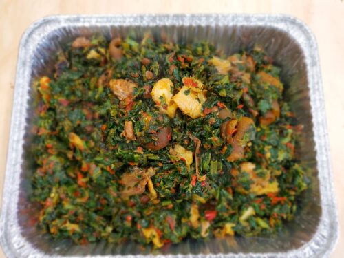 Spinach Soup - Efo Riro Soup (Small Foil Pan)