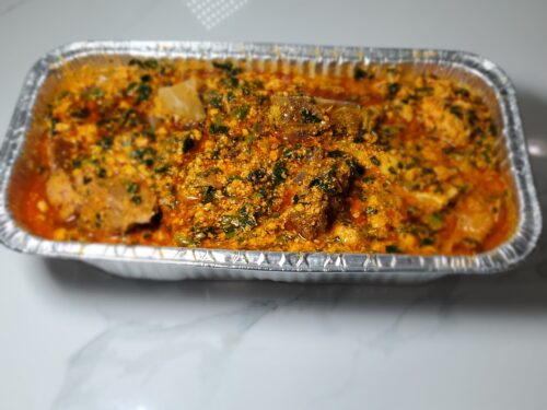 Melon Spinach Soup - Egusi Soup (Big Foil Pan)